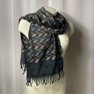 Chelsey by Joseph Cozy Soft Velvet Viscose & Wool Knit Scarf.